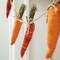Glitzhome&#xAE; Easter Burlap Carrots Garland